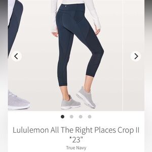 Lululemon All the Right Places Crop Legging